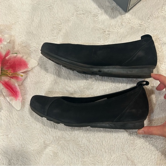 Arche Black Suede Ballet Flats - Picture 3 of 9